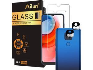 Ailun Screen Protector for MOTO G play 2021 2 Pack  2 Pack Camera Lens ProtectorTempered Glass Film9H Hardness  HD