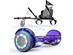 EVERCROSS Hoverboard w/ Seat Attachment, Bluetooth Speaker & LED Light