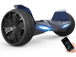 EVERCROSS 8.5" Hoverboard, Off-Road All Terrain Balancing Scooter, App-Enabled Bluetooth Hoverboards, Hover Board for Kids Teenagers Adults Blue