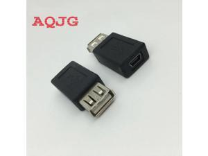 Black USB 2.0 Type A Female to mini USB B Female Adapter Plug Converter MINI 5P USB To usb 2.0 For computer OTG Adaptor AQJG Black USB 2.0 Type A Female to mini USB B Female Adapter Plug Converter MINI 5P USB To usb 2.0 For computer OTG Adaptor AQJG