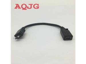 USB 2.0 Mini B 5-Pin Female to Micro Male Adapter cable About 15cm Black V3 to V8 adapter Data cable 10cm AQJG USB 2.0 Mini B 5-Pin Female to Micro Male Adapter cable About 15cm Black V3 to V8 adapter Data cable 10cm AQJG