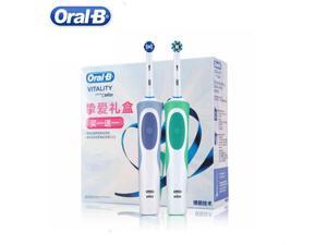 Braun Oral B Ultrasonic Electric Toothbrush D12 Gift Box Rotating Rechargeable Vitality Electric Tooth Brush Oral Hygiene Heads