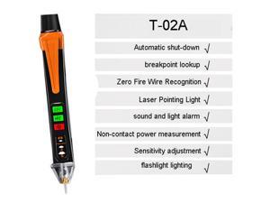Pen Type Smart Digital Multimeter Non Contact Auto Range Voltage Detector Multimetro Resistance NCV High Precision MultimetreT02A