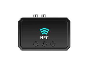Wireless Bluetoothcompatible 50 Receiver Adapter NFC 35mm RCA Audio Music AUX Dongle Stereo Receptor for Amplifier Speaker L1