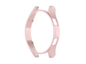 Protective Half Cover Watch Protective Case Smartwatch Accessories for Samsung Galaxy Watch 4 40mm Smartwatch PC BumperRose Gold