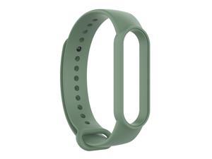 Silicone Smart Watch Strap Solid Color Replacement Wrist Band Universal for Mi Band 66 NFC55 NFC Huami Amazfit Band 5Light Green