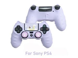 Cat Paw Silicone Soft Shell Sticker Skin For Sony PS5 PS4 Xbox Series XS Switch Pro Controller Case Thumb Stick Grip Cap Cover