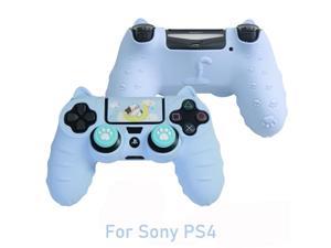 Cat Paw Silicone Soft Shell Sticker Skin For Sony PS5 PS4 Xbox Series XS Switch Pro Controller Case Thumb Stick Grip Cap Cover
