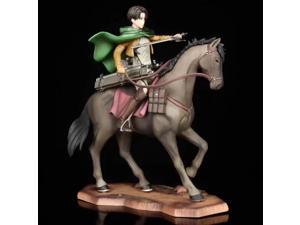 Anime Attack On Titan Riding Horse PVC Action Figure Collectible Model Doll Toy 19cm