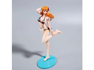 Anime One Piece Nami Long Hair Swimsuit PVC Action Figure Collectible Model Doll Toy 23cmB