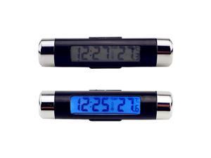 12V Car Background LCD Light Electronic Digital Clock Alarm Thermometer 