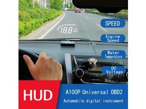 KKmoon P15 HUD Auto Digital Meter OBDII,Car hud OBD2 Port Head-Up Display KM/h MPH Overspeed Warning Windshield Projector Alarm System