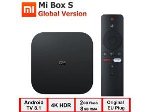 xiaomi mi box s, smart tv box android 8.1, 4K HDR Quad Core 2G 8G WIFI Google Cast Netflix Set top Box 4 Media Player