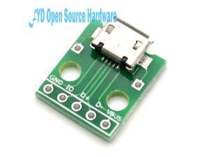 10PCS/LOT MICRO USB to DIP Adapter 2.54mm 5pin Female Connector B Type PCB Converter USB-01 10PCS/LOT MICRO USB to DIP Adapter 2.54mm 5pin Female Connector B Type PCB Converter USB-01
