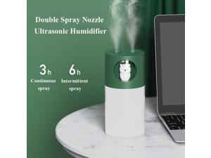 270ml Double Spray Nozzle Humidifier with Warm Night Light for Home Ultrasonic Cool Mist Aroma Water Diffuser USB Humidificador