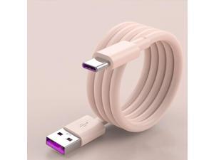 10pcsLot Type C Data Cable for Samsung Xiaomi Redmi Note Nova Huawei P30 USBC Charger 5A Super Fast Charge Pink