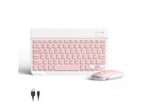 Bluetooth Keyboard and Mouse Combos for Tablets Ipads Iphones Rechargable Wireless Keyboard and Mouse