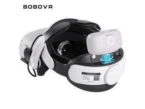 BOBOVR M2 Pro Battery Pack Head Strap for Meta/Oculus Quest 2,Magnetic Connection and Lightweight Design, 5200mah Replaceable Hot Swap Power Bank Accessories