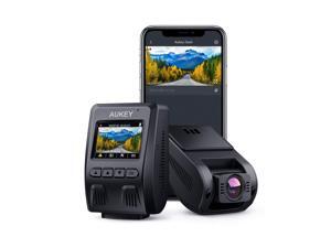 AUKEY Wi-Fi Dash Cam 1080p FHD Dash Camera Car Camera with 6-Lane 170-Degree Wide-Angle-Lens, Supercapacitor, G-Sensor, WDR, Motion Detection and Clear Nighttime Recording