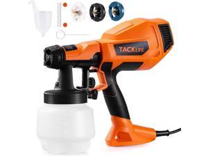 TACKLIFE Paint Sprayer, Electric Paint Gun, High Power HVLP Home Sprayer gun with 3 Patterns Adjustable Valve Knob and Nozzles TLPS80A