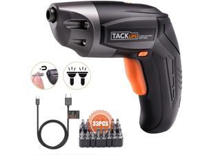 TACKLIFE Cordless Screwdriver Electric Screwdriver Rechargeable 3.6V 2000mAh Lithium Ion Battery with 33Pcs Free Screw Bits Set USB Charging with Two LED SDP70DC