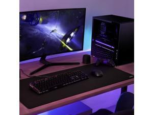 AUKEY KM-P3 Gaming Mouse Pad Large XXL (35.4×15.75×0.15in) Thick Extended Mouse Mat Non-Slip Spill-Resistant Desk Pad with Special-Textured Surface Anti-Fray Stitched Edges for Keyboard PC