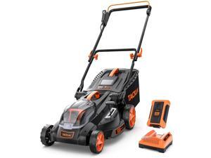 TACKLIFE 16-Inch 40V Brushless Lawn Mower, 4.0AH Battery, 6 Mowing Heights, 3 Operation Heights, 10.5Gal Grass Box - KDLM4040A TACKLIFE 16-Inch 40V Brushless Lawn Mower, 4.0AH Battery, 6 Mowing Heights, 3 Operation Heights, 10.5Gal Grass Box - KDLM4040A