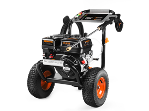 TACKLIFE GSW01A 3300PSI Gas Pressure Washer TACKLIFE 6.5HP Power Engine 212cc, 30ft Pressure Hose, 5 Adjustable Nozzles, 1.2gal Large soap Tank, Energy Efficient, CARB Compliant. TACKLIFE GSW01A 3300PSI Gas Pressure Washer TACKLIFE 6.5HP Power Engine 212cc, 30ft Pressure Hose, 5 Adjustable Nozzles, 1.2gal Large soap Tank, Energy Efficient, CARB Compliant.