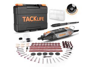 Portable Outdoor Precision DIY Projects Ideal for Cutting Sanding Grinding 46 Accessories-RTD03DC TACKLIFE 12V Cordless Rotary Tool and Polishing LCD Display with Accurate Speed Control 
