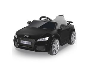 METAKOO AUDI JE1198 Ride on Car Licensed Audi TT RS, 12V Kids Electric Motorized Car with 2.4G Remote Control, LED Lights, High/ Low Speed, Horn, Safety Belt, MP3 Music Player, AUX &USB Port