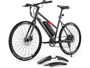 MACWHEEL 27.5" Electric Bike, 3 Hours Fast Charge, UL Certified Charger, 350W Brushless Hub Motor, 20mph Top | Macmission 100-Black MACWHEEL 27.5" Electric Bike, 3 Hours Fast Charge, UL Certified Charger, 350W Brushless Hub Motor, 20mph Top | Macmission 100-Black