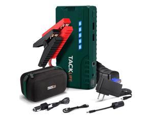 Tacklife T6 800A Peak 18000mAh Car Jump Starter (up to 7.0L Gas, 5.5L Diesel Engine) with Long Standby, Quick Charge, 12V Auto Battery Booster, T6 Green