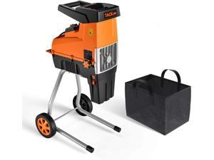 TACKLIFE TKWS01A Wood Chipper, 15-Amp Garden Shredder, Max 1.77-in Cutting Capacity, Compact & Light-Weight Compost Shredder, Adjustable Cutting Blade, 60L Collection Bag, TKWS01A TACKLIFE TKWS01A Wood Chipper, 15-Amp Garden Shredder, Max 1.77-in Cutting Capacity, Compact & Light-Weight Compost Shredder, Adjustable Cutting Blade, 60L Collection Bag, TKWS01A