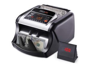 TACKLIFE Bill Counter Money Counter with UV/MG/IR Detection, Bill Counting Machine with Counterfeit Bill Detection - LED Display, Batch Modes -  MMC01 Black