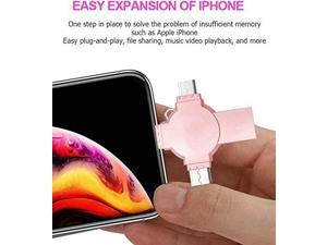 iPhone Photo Stick for iPhone 64GB Flash Drivefor Computers Photostick for Backup Drive Android OTG Smart Phone Memory Stick Storage USB 3.0 Flash Drive for Type-C Device