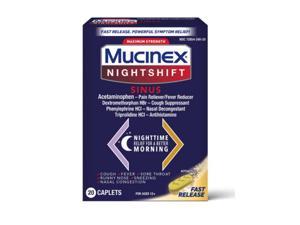 Mucinex Nightshift - Cold & Flu - 20 Caplets