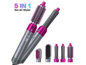 Hair Dryer Brush 5 In 1 Hair Blower Brush Hot Air Styler Comb One Step Hairdryer Electric Blowing Hair Dryer Auto Curling Iron