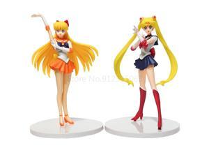 5pcs Sailor Moon Action Figures Model Toy Tsukino Usagi Tuxedo Mask Venus Anime Collection Decoration Decor Cartoon Doll Gift