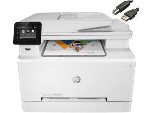 HP Color Laserjet Pro M283cdw Wireless All-in-One Laser Printer, Print Scan Copy Fax, Auto 2-Sided Printing, Remote Mobile Print, 22ppm, 260-Sheet, 256MB,  JAWFOAL Printer Cable