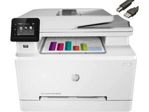 HP Color Laserjet Pro M283fdw Wireless All-in-One Laser Printer, Print Scan Copy, Remote Mobile Print, Auto 2-Sided Printing, 22 ppm, 250-Sheet, Works with Alexa, Bundle with CEFESFY Printer Cable