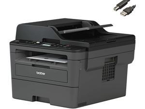 Brother DCP-L2550DW All-in-One Wireless Monochrome Laser Printer, Print Scan Copy, Automatic Duplex Printing, CEFESFY Printer Cable