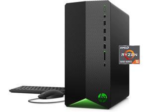 Newest HP Pavilion Gaming Desktop, AMD Ryzen 5 5600G Processor(Beat i7-10700K), AMD Radeon RX 5500 Graphics, 16GB RAM, 512GB SSD, Windows 11 Home, Wired Mouse and Keyboard, Cefesfy Accessory