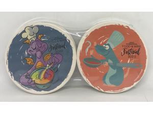 Disney Parks Figment Remy Mickey Mouse Minnie Coaster Set Food and Wine 2020 New Disney Parks Figment Remy Mickey Mouse Minnie Coaster Set Food and Wine 2020 New