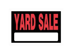 Hillman English Black Garage Sale Sign 8 in. H x 12 in. W - Case Of: 6; Hillman English Black Garage Sale Sign 8 in. H x 12 in. W - Case Of: 6;