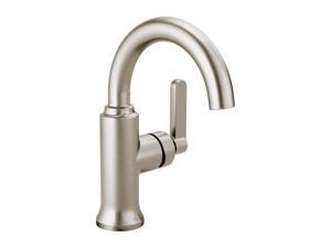Delta Alux Spotshield Brushed Nickel Single Handle Lavatory Faucet 4 in. - Total Qty: 1