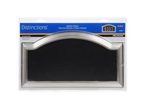 Hillman Distinctions Brushed Nickel Plastic Rectangle Address Plate - Case Of: 3; Hillman Distinctions Brushed Nickel Plastic Rectangle Address Plate - Case Of: 3;