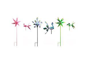 Luminous Garden Assorted Metal 35.8 in. H Kinetic Garden Spinner with Solar Light - Case Of: 1 Luminous Garden Assorted Metal 35.8 in. H Kinetic Garden Spinner with Solar Light - Case Of: 1