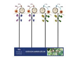 Alpine Metal Assorted 46 in. H Bicycle Thermometer Kinetic Outdoor Garden Stake - Case Of: 8; Alpine Metal Assorted 46 in. H Bicycle Thermometer Kinetic Outdoor Garden Stake - Case Of: 8;