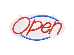 Hillman Plastic Indoor and Outdoor LED Lighted Open Sign - Case Of: 1; Hillman Plastic Indoor and Outdoor LED Lighted Open Sign - Case Of: 1;
