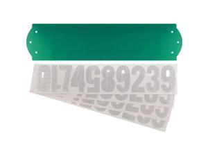 Hillman Gloss Green Die-Cast Zinc Rectangle Reflective 911 Address Kit - Case Of: 1; Hillman Gloss Green Die-Cast Zinc Rectangle Reflective 911 Address Kit - Case Of: 1;